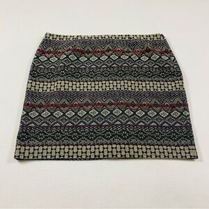 J. Jill Mini Skirt Aztec Pattern BRAND NEW!